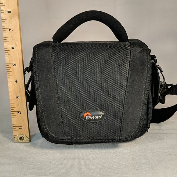 Lowepro Camera Bag Case Black Handle Shoulder Strap Multiple Pockets Adjustable - Picture 7 of 13